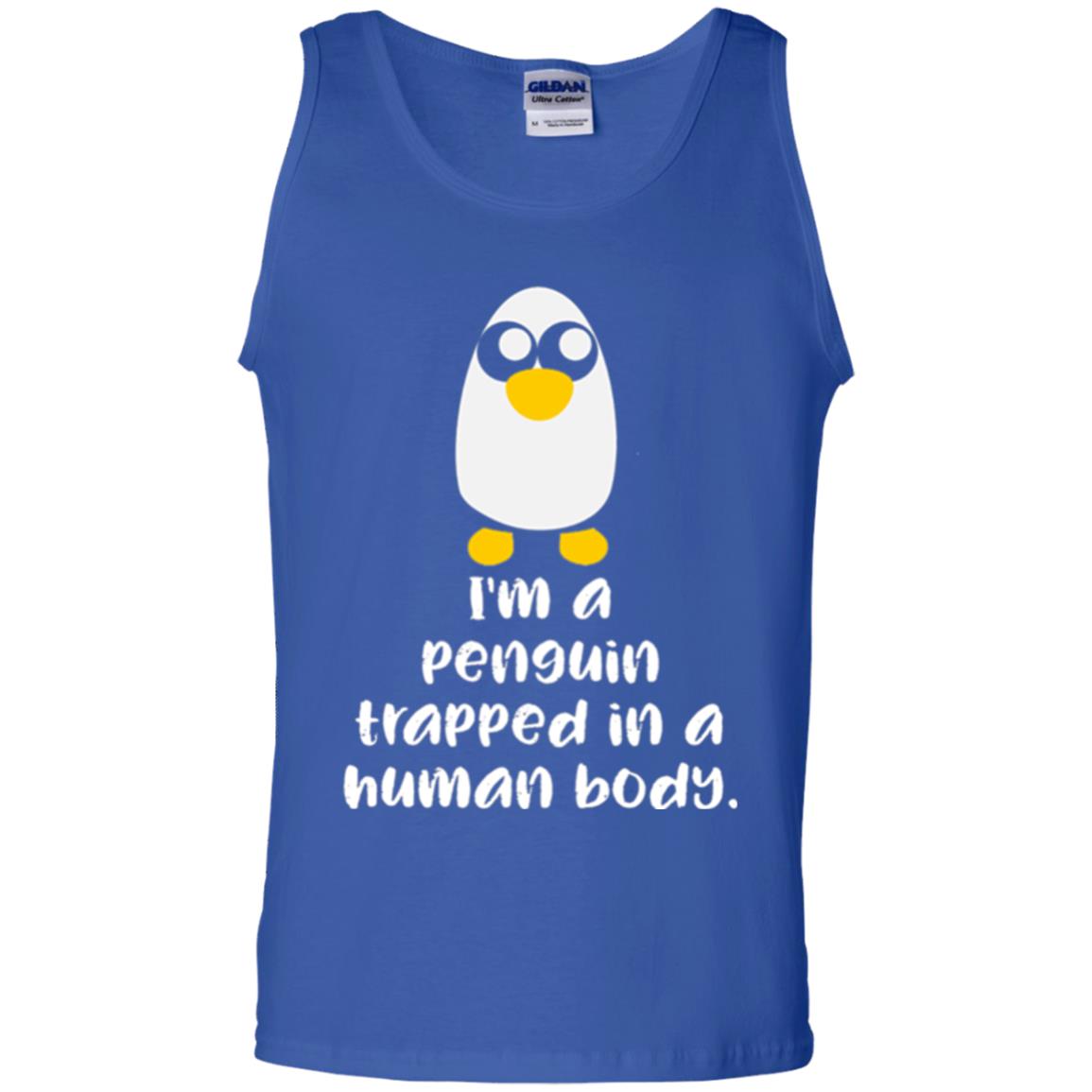 Penguin Lovers T-shirt I_m A Penguin Trapped In A Human Body Royal