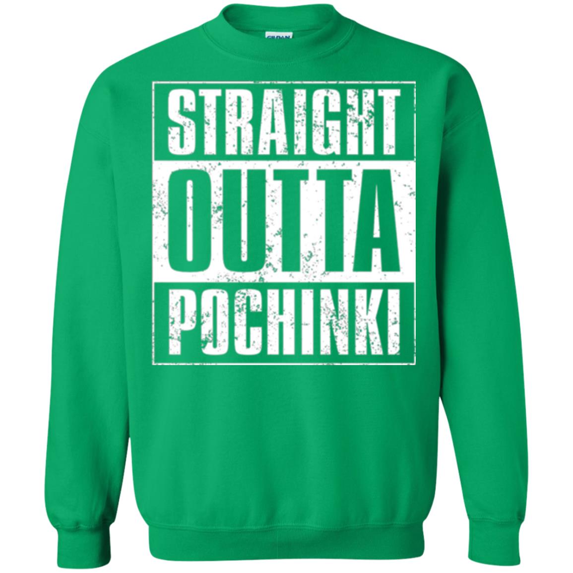 Gaming T-shirt Straight Outta Pochinki Irish Green