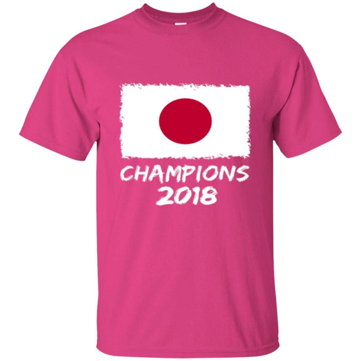 Football Lover T-shirt Japan Champions 2018 T-shirt Heliconia