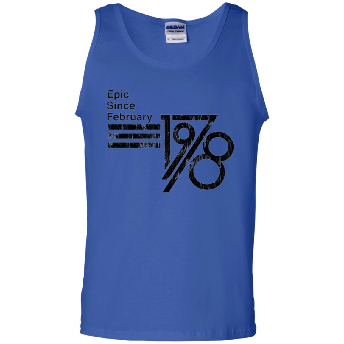 Epic Since February 1978 Birthday Gift T-shirt Royal