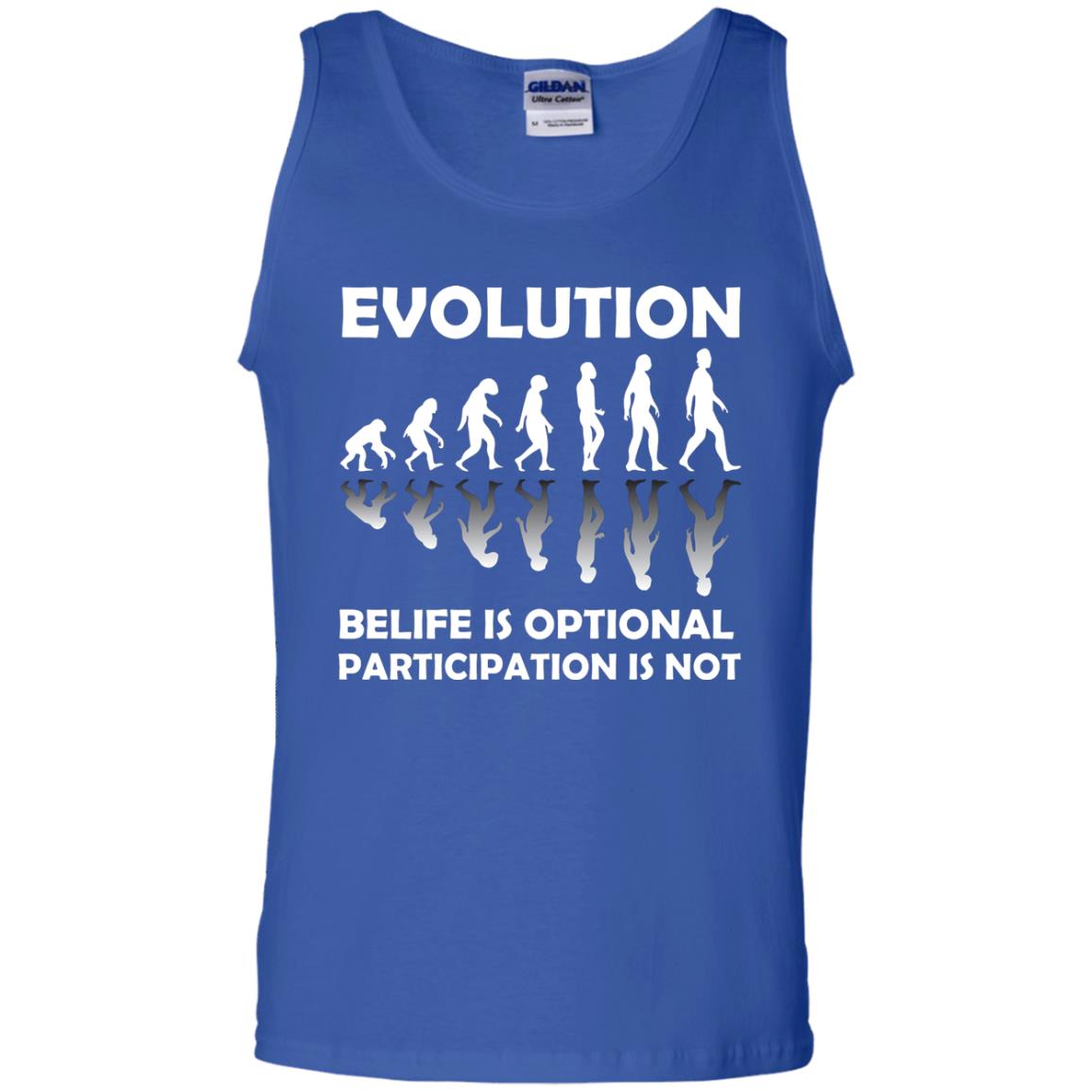 Evolution Belife Is Optional Participation Is Not Shirt Royal