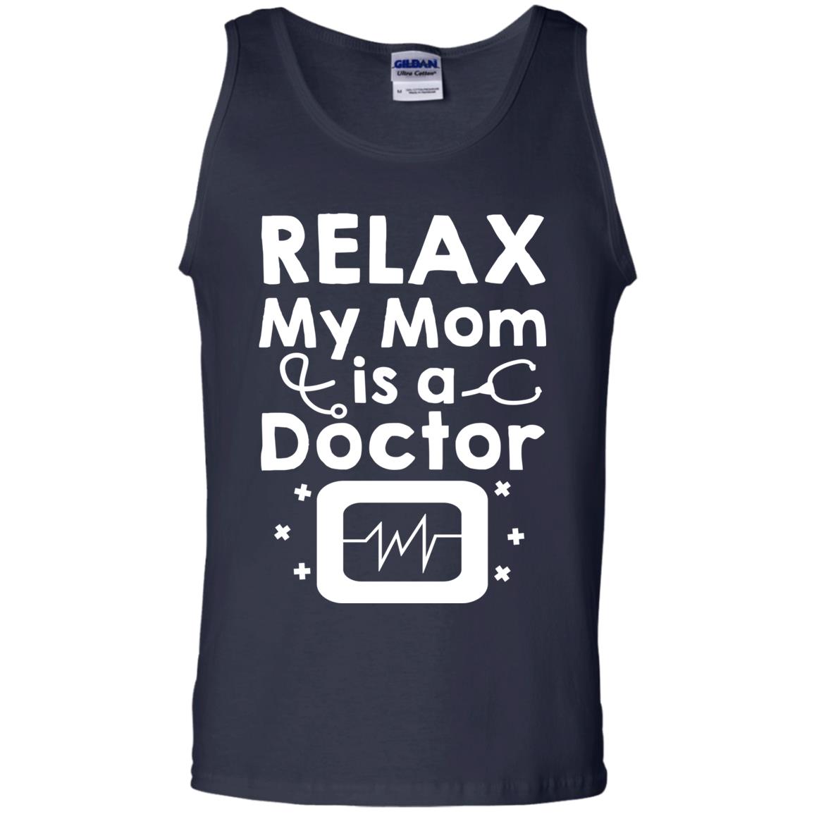 Relax My Mom Is A Doctor Shirt Navy