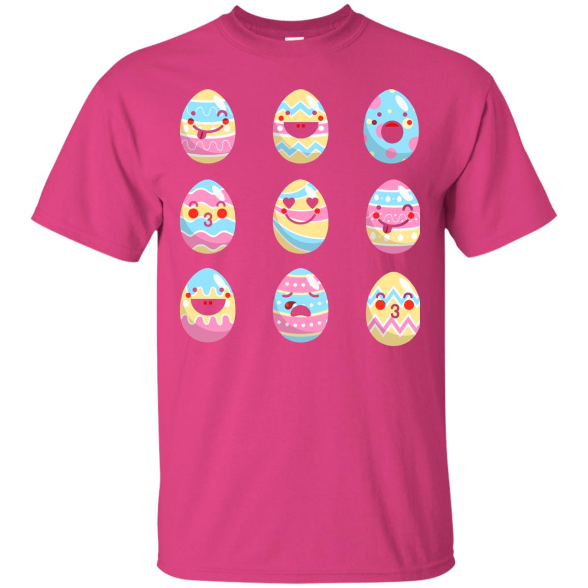 Egg Emoji Easter Happy Egg Hunt For Kids T-shirt Heliconia