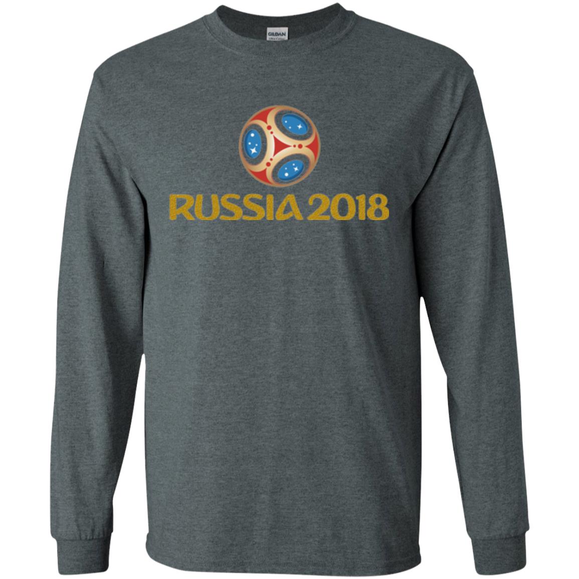 Football T-shirt Russia 2018 World Cup Dark Heather