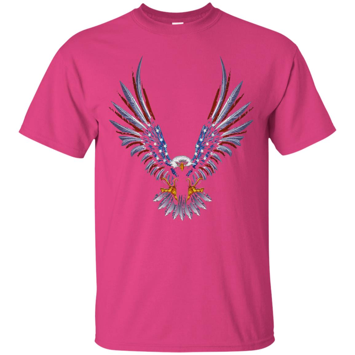 Patriotic T-shirt Eagle American Heliconia