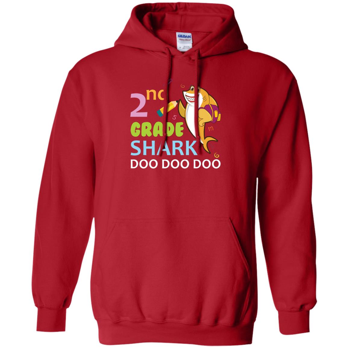 2nd Grade Shark Doo Doo Doo Back To School T-shirt Red