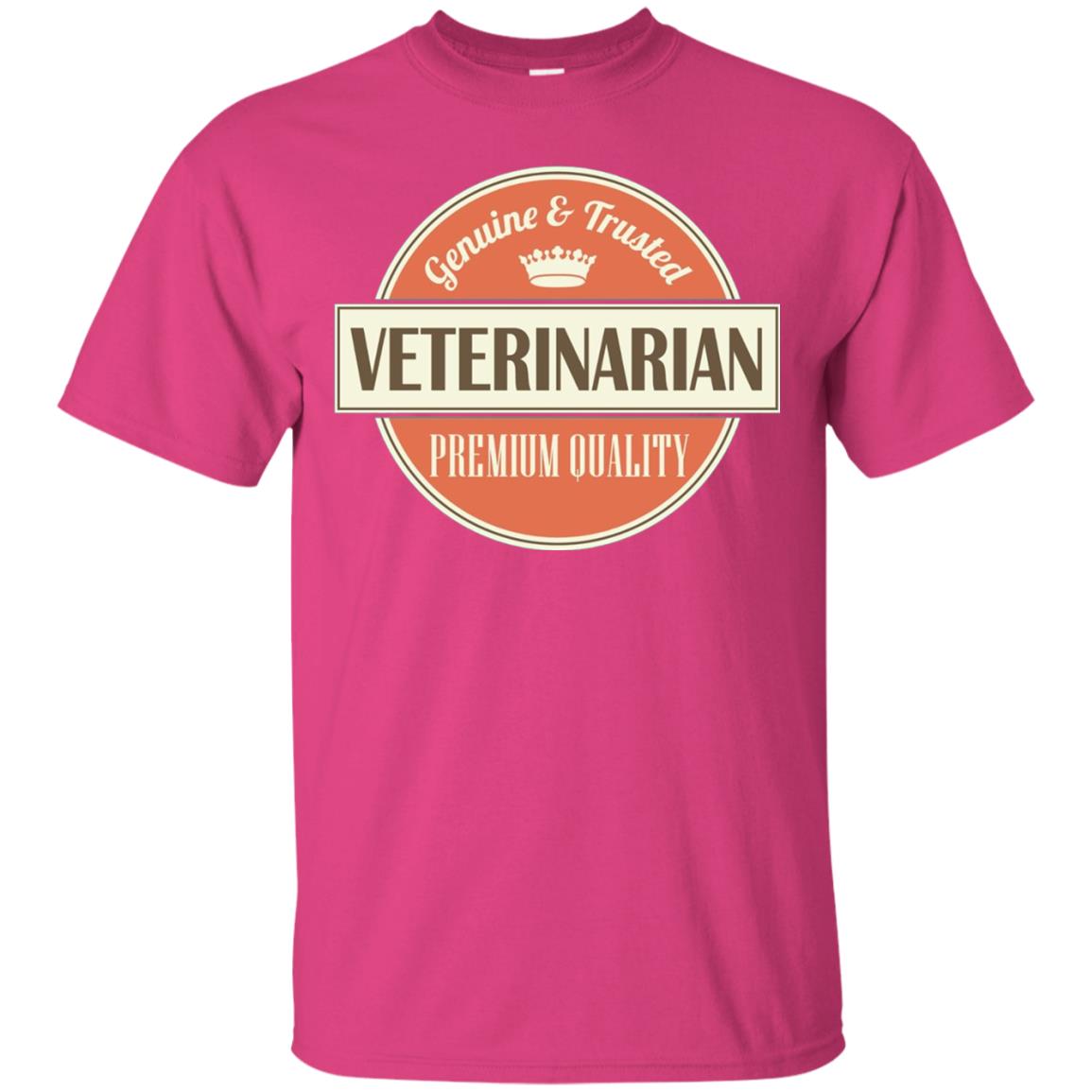 Veterinarian T-shirt Genuine And Trusted Permium Quality Heliconia