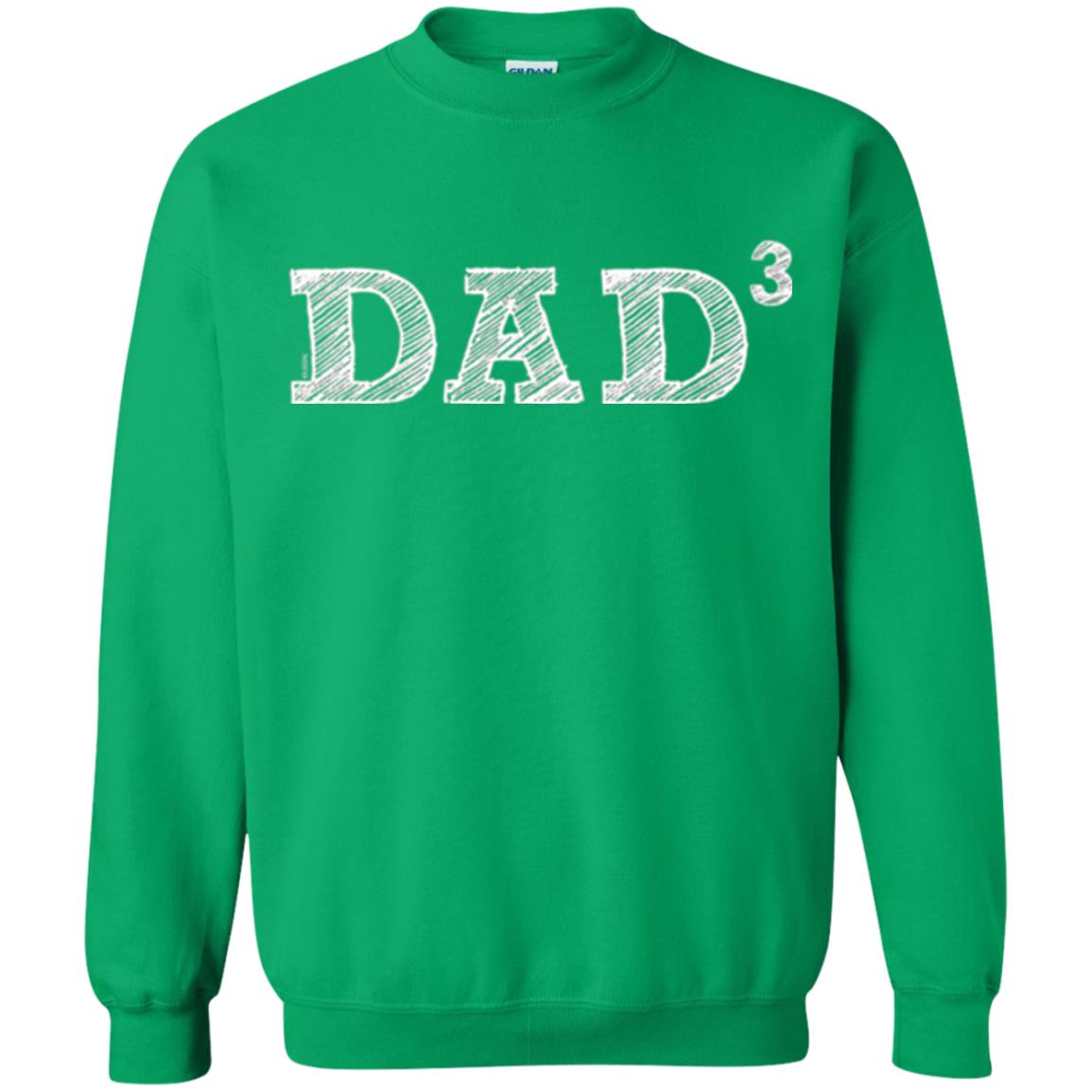 Men_s Dad3, Three Kids Father_s Day, Father Of Three T-shirt Irish Green