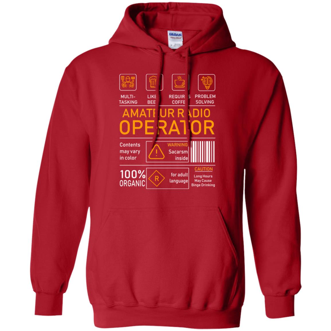 Amateur Radio Operator Gift Shirt Red