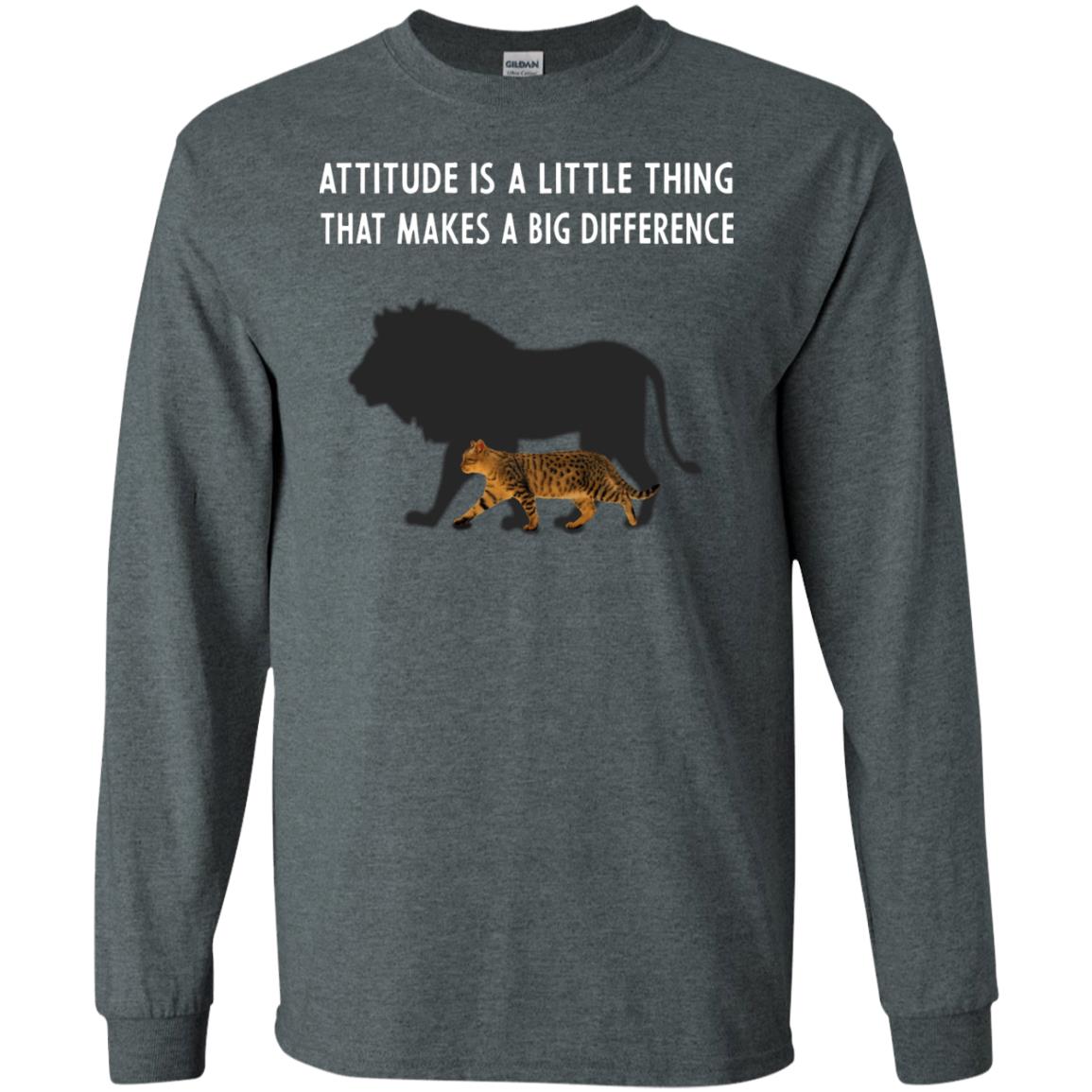 Attitude Is Little Thing That Make A Big Difference Best Quote Shirt Dark Heather