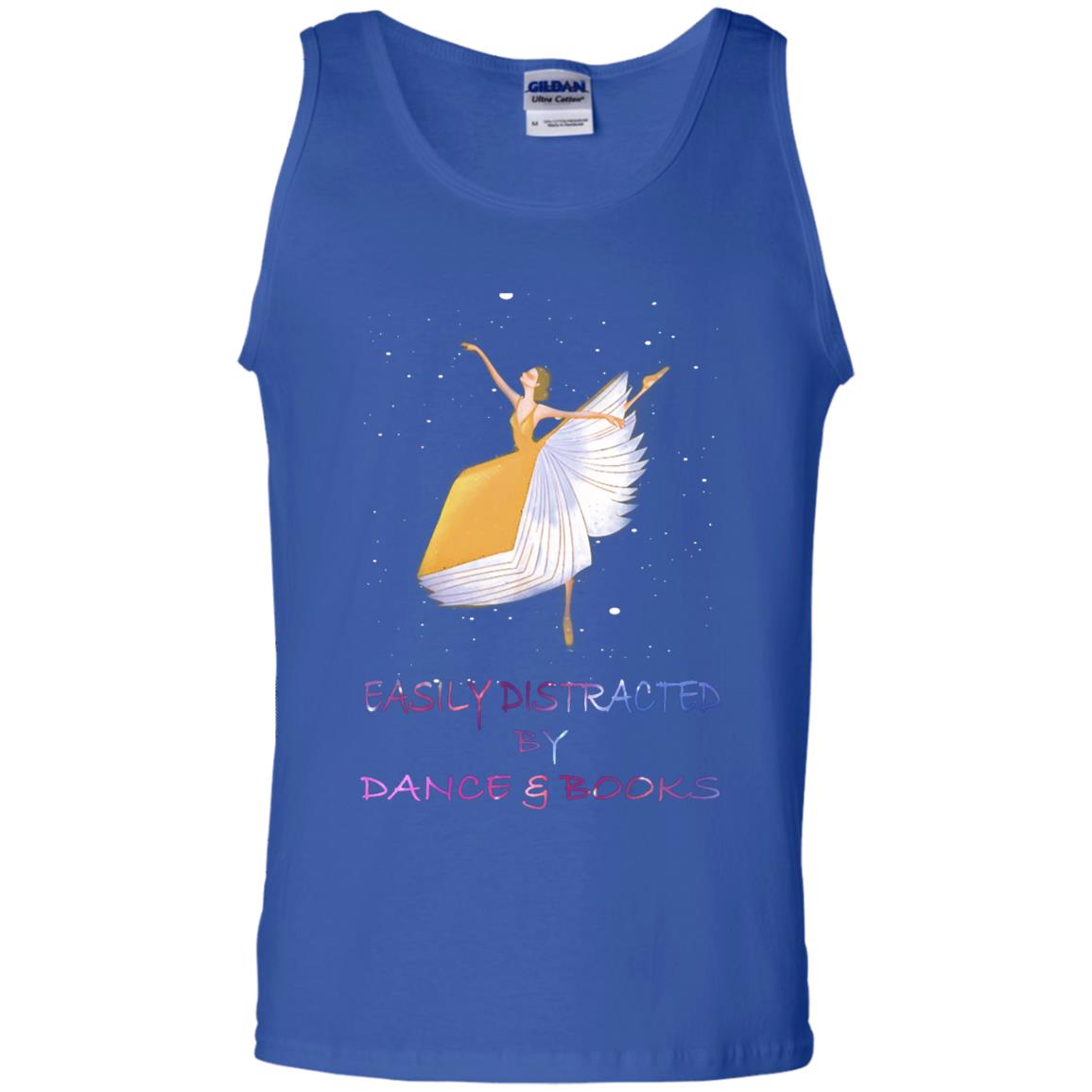Easily Distracted By Dance And Read Books Shirt For Womens Royal