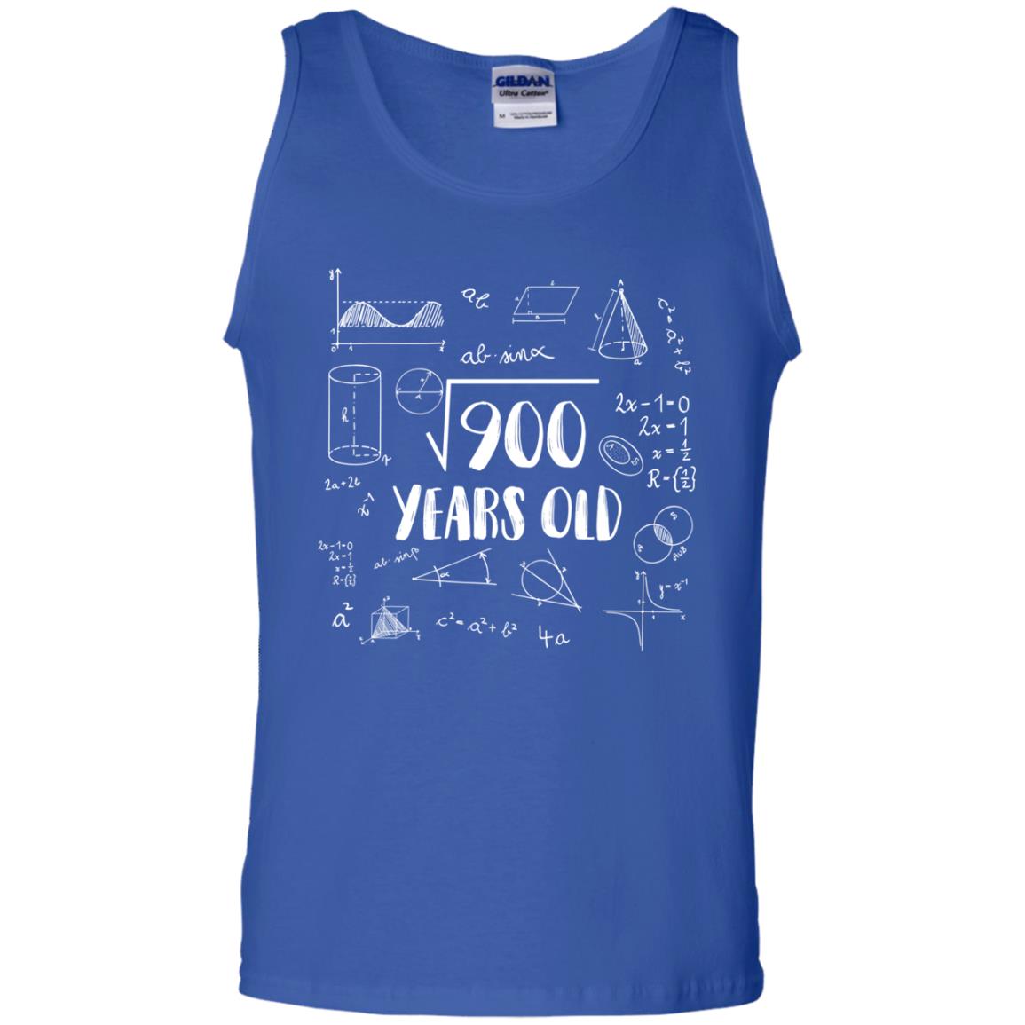 Square Root Of 900 30th Birthday 30 Years Old Math T-shirt Royal