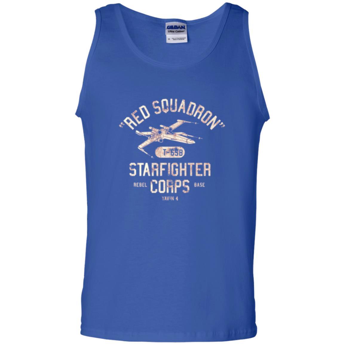 Film T-shirt Red Squadron T-65b Starfighter Rebel Corps Base Royal