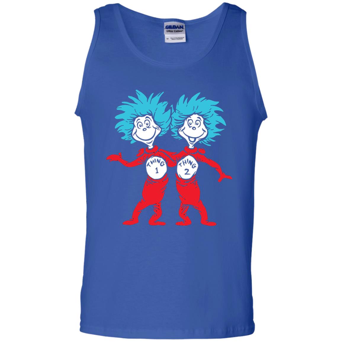 Dr. Seuss Thing 1 Thing 2 Buddies T-shirt Royal