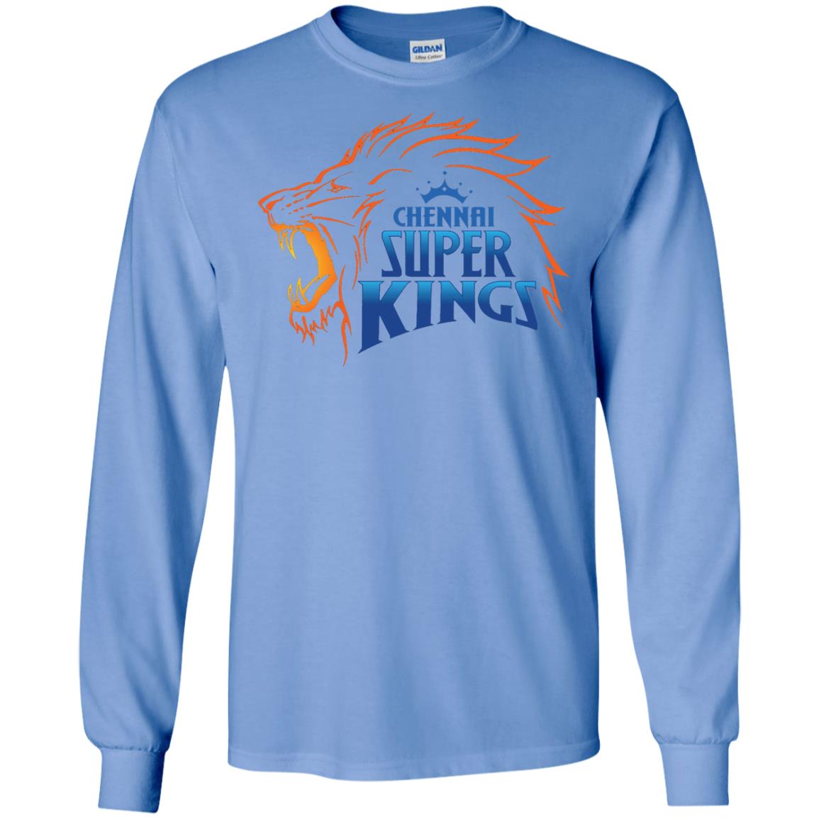 Chennai Super Kings Cricket Fans 2018 T-shirt Carolina Blue