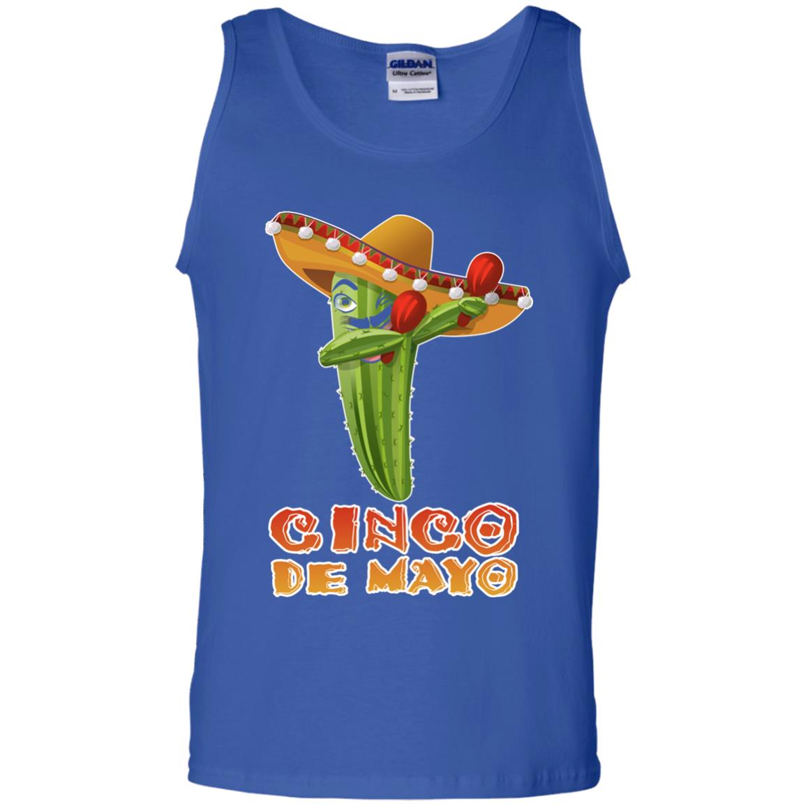 Dabbing Cinco De Mayo Cactus Shirt Royal