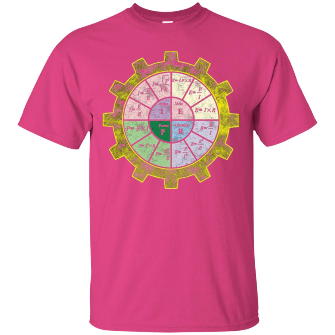 Ohms Law Shirt-ohms Law Diagram Electrical Engineer T-shirt Heliconia