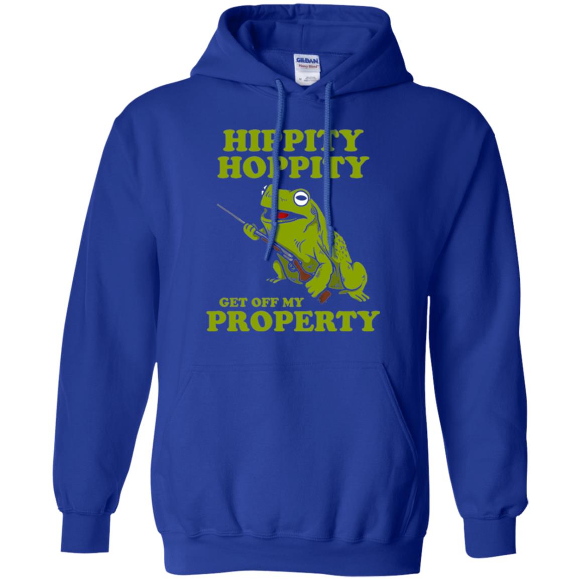 Frog Lover T-shirt Hippity Hoppity Get Off My Property Royal