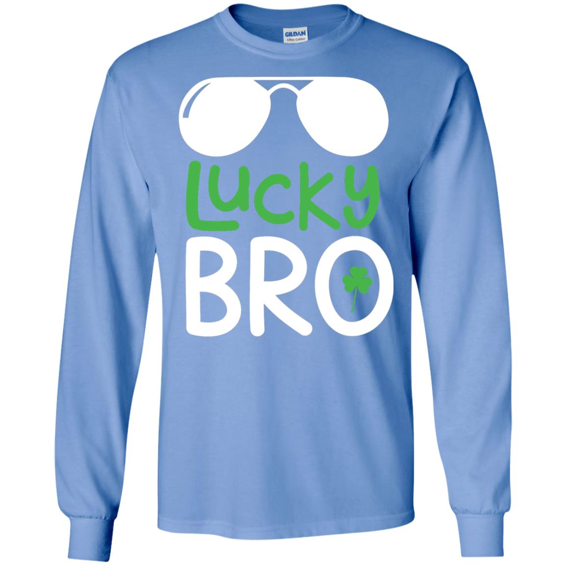 Lucky Bro St. Patrick_s Day T-shirt Carolina Blue