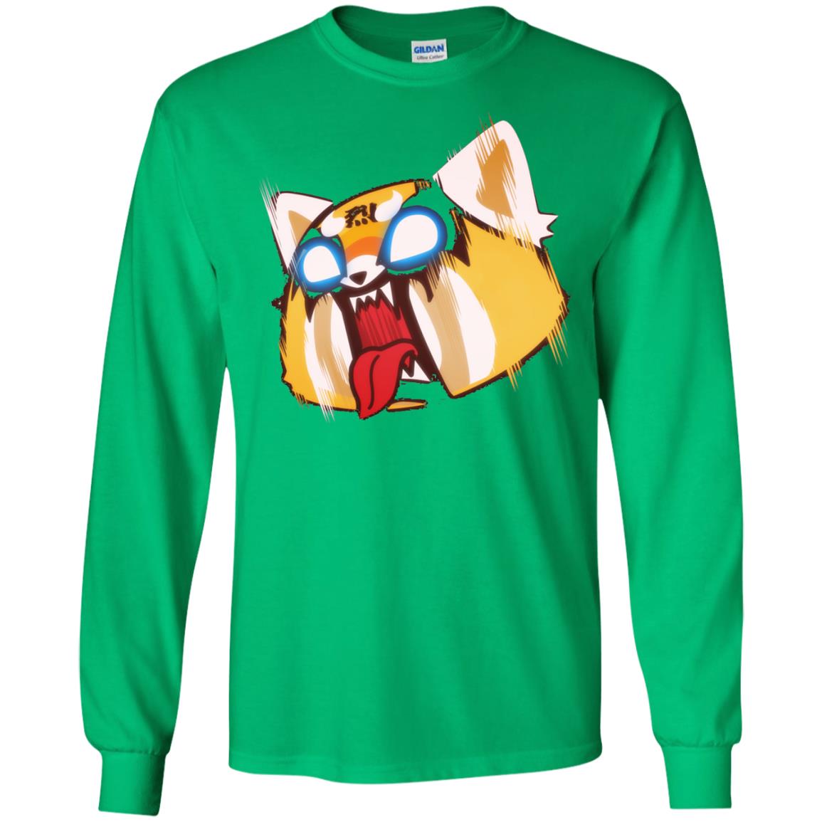Aggretsuko Screaming Rage Tee Shirt Irish Green