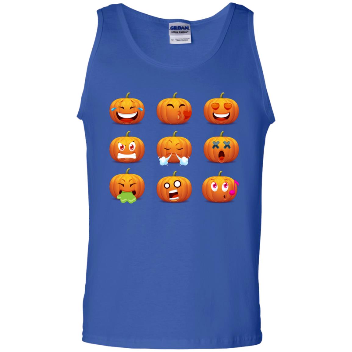 Funny Pumpkins Emoji Halloween Gift Shirt Royal