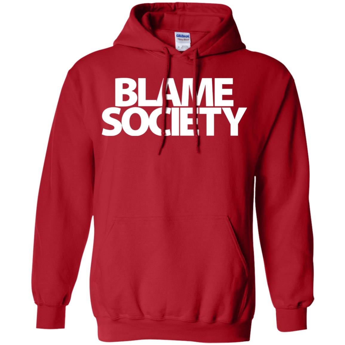 Mens Blame Society Urban Hip Hop T-shirt Red