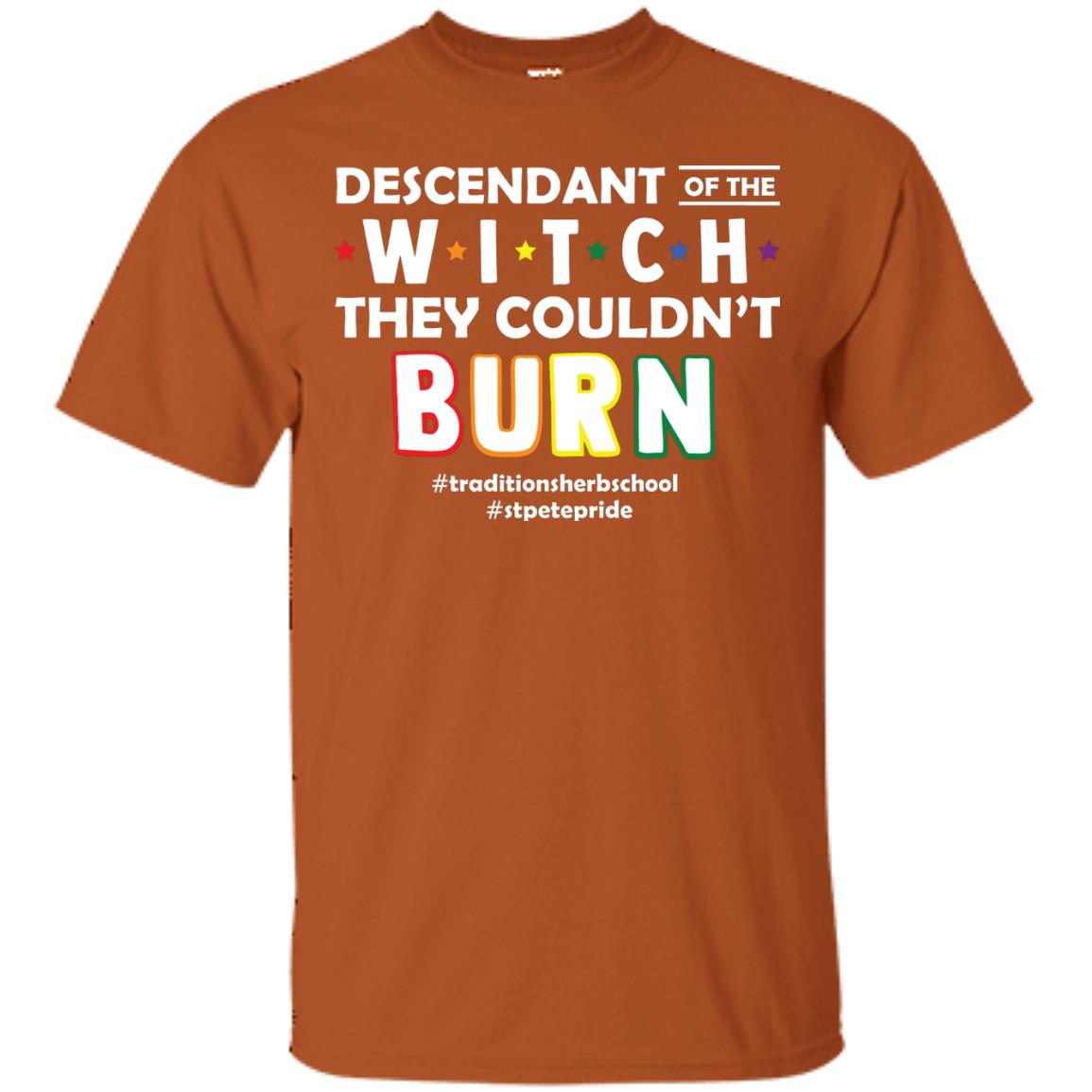 Descendant Of The Witch They Couldn_t Burn #traditionsherbschool #stpetepride Lgbt ShirtG200 Gildan Ultra Cotton T-Shirt