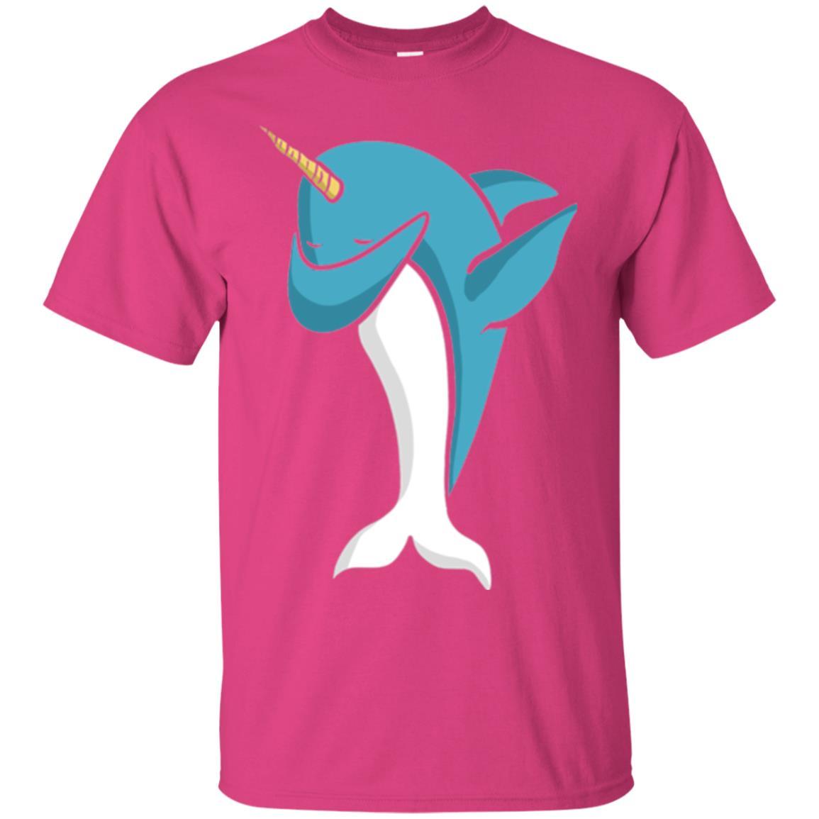 Narwhal Dabbing Pose T-shirt Heliconia