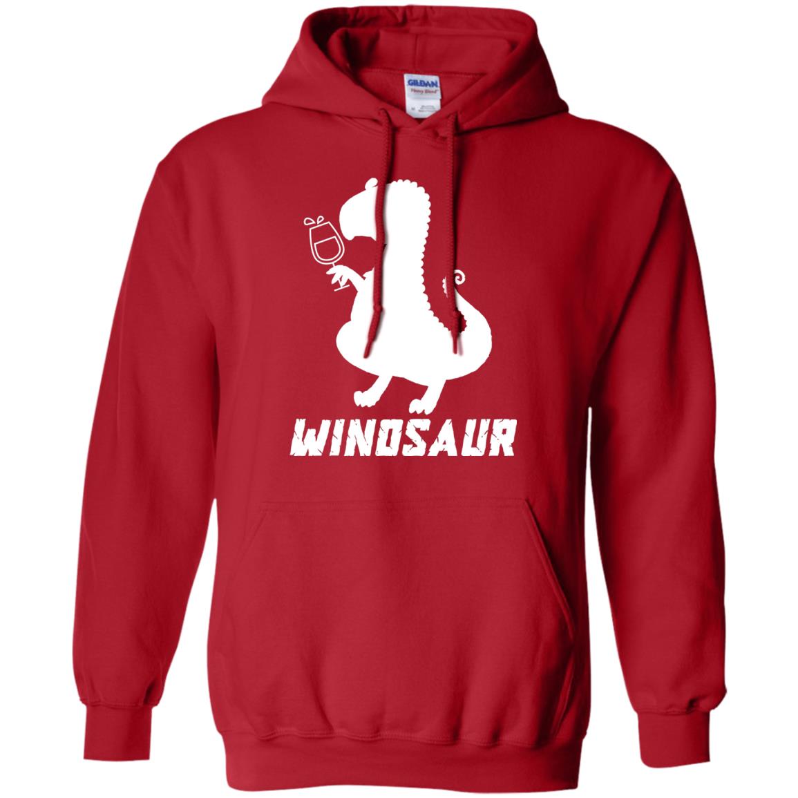 Drinking Party T-shirt Winosaur Wine Dinosaur Red