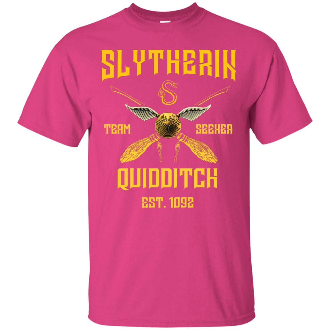 Slytherin Quiddith Team Seeker Est 1092 Harry Potter Shirt Heliconia