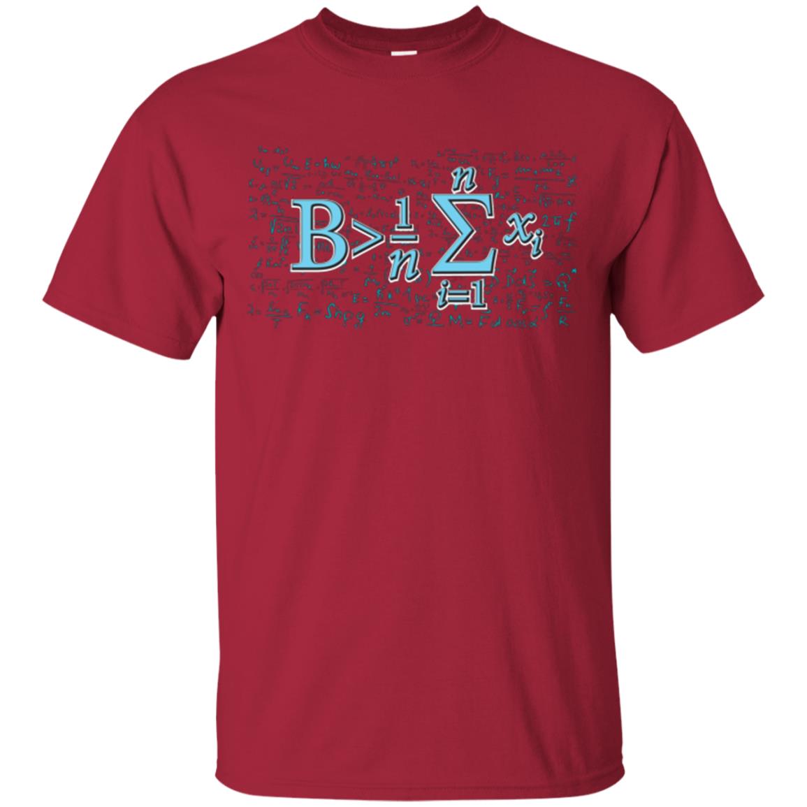 Math Lover T-shirt Be Greater Than Average Cardinal