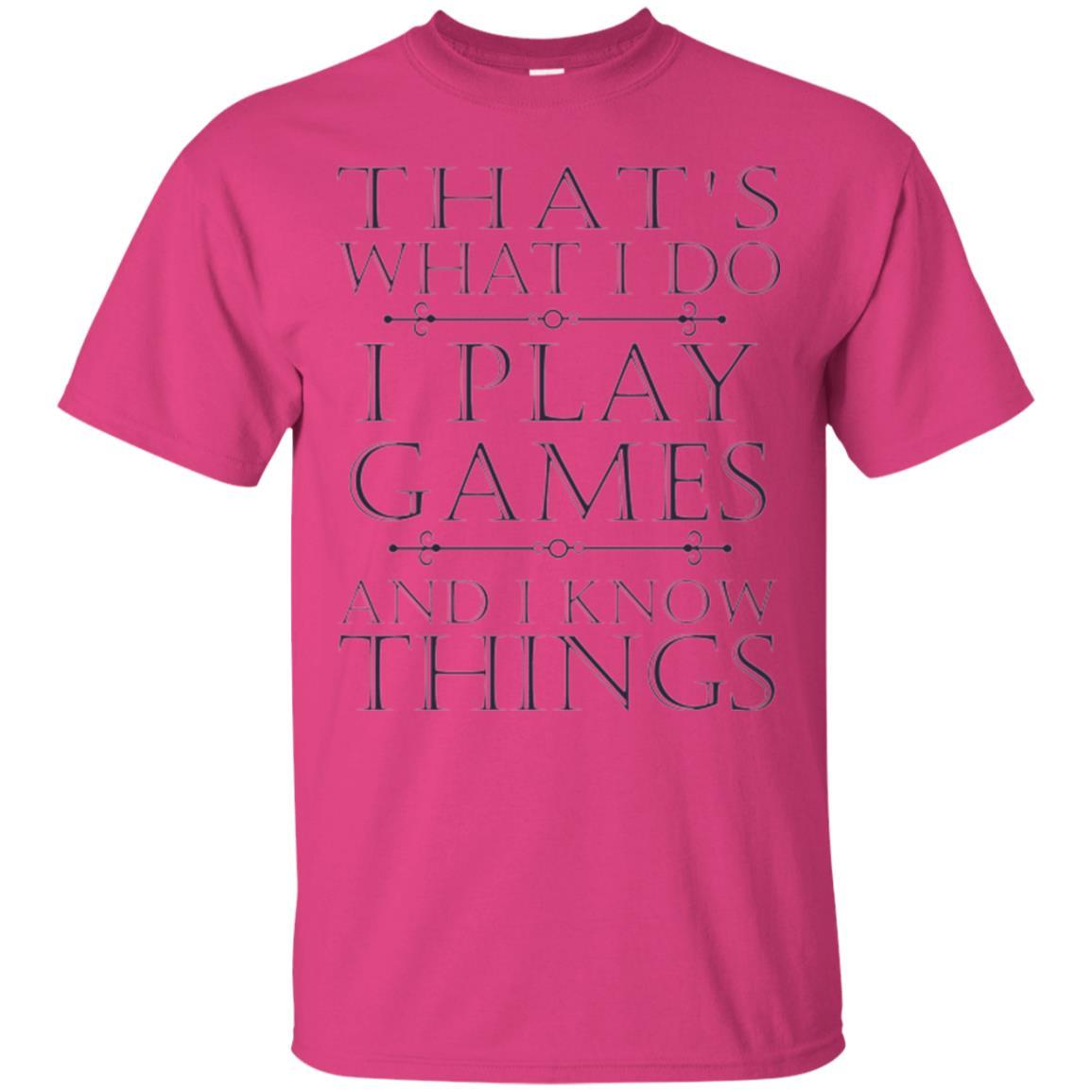Gamer T-shirt That's What I Do I Play Games Heliconia