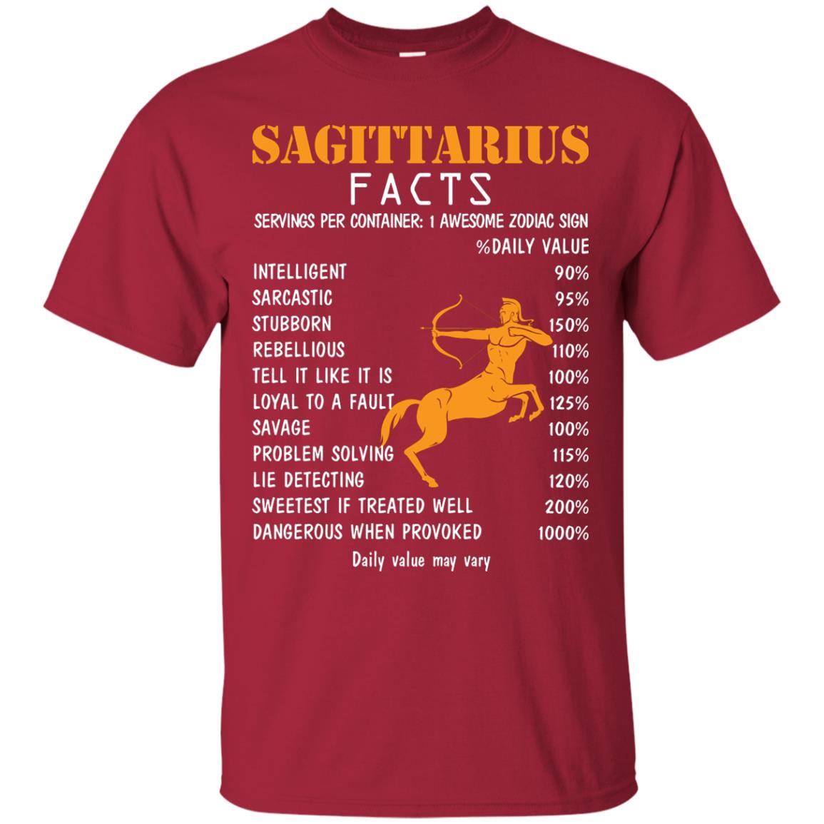 Sagittarius Facts 1 Awesome Zodiac Sign Gift Shirt For Sagittarius Horoscope Cardinal