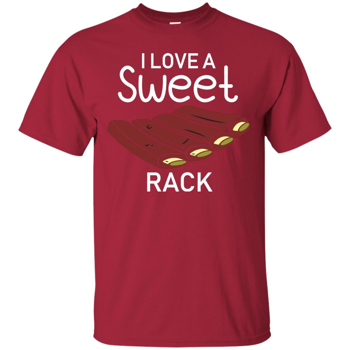 I Love A Sweet Rack Bbq Grill Summer Shirt Cardinal