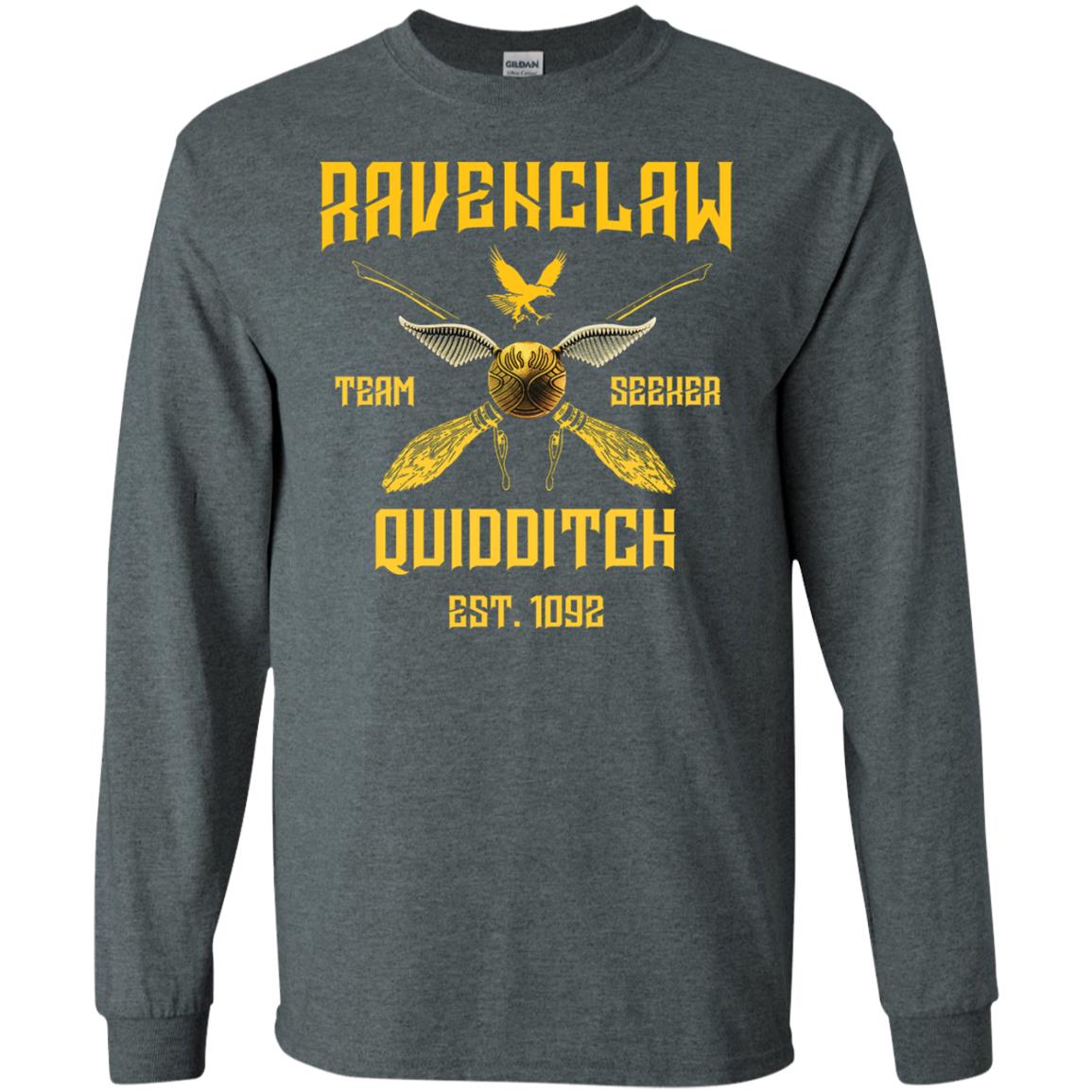 Ravenclaw Quiddith Team Seeker Est 1092 Harry Potter Shirt Dark Heather