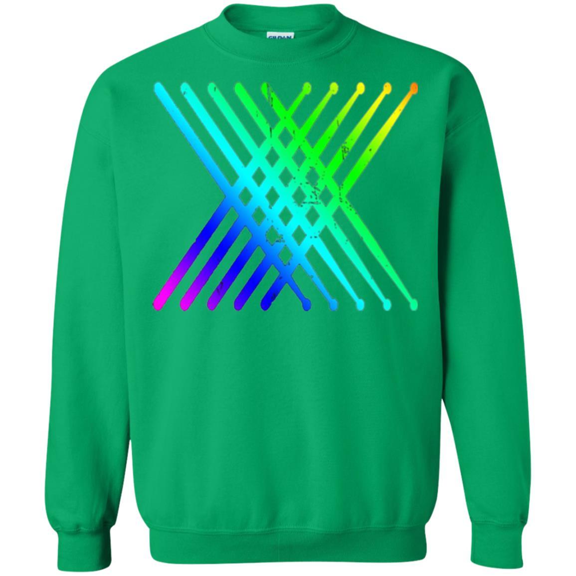 Drummer T-shirt Retro Vintage Drumsticks T-shirt Irish Green