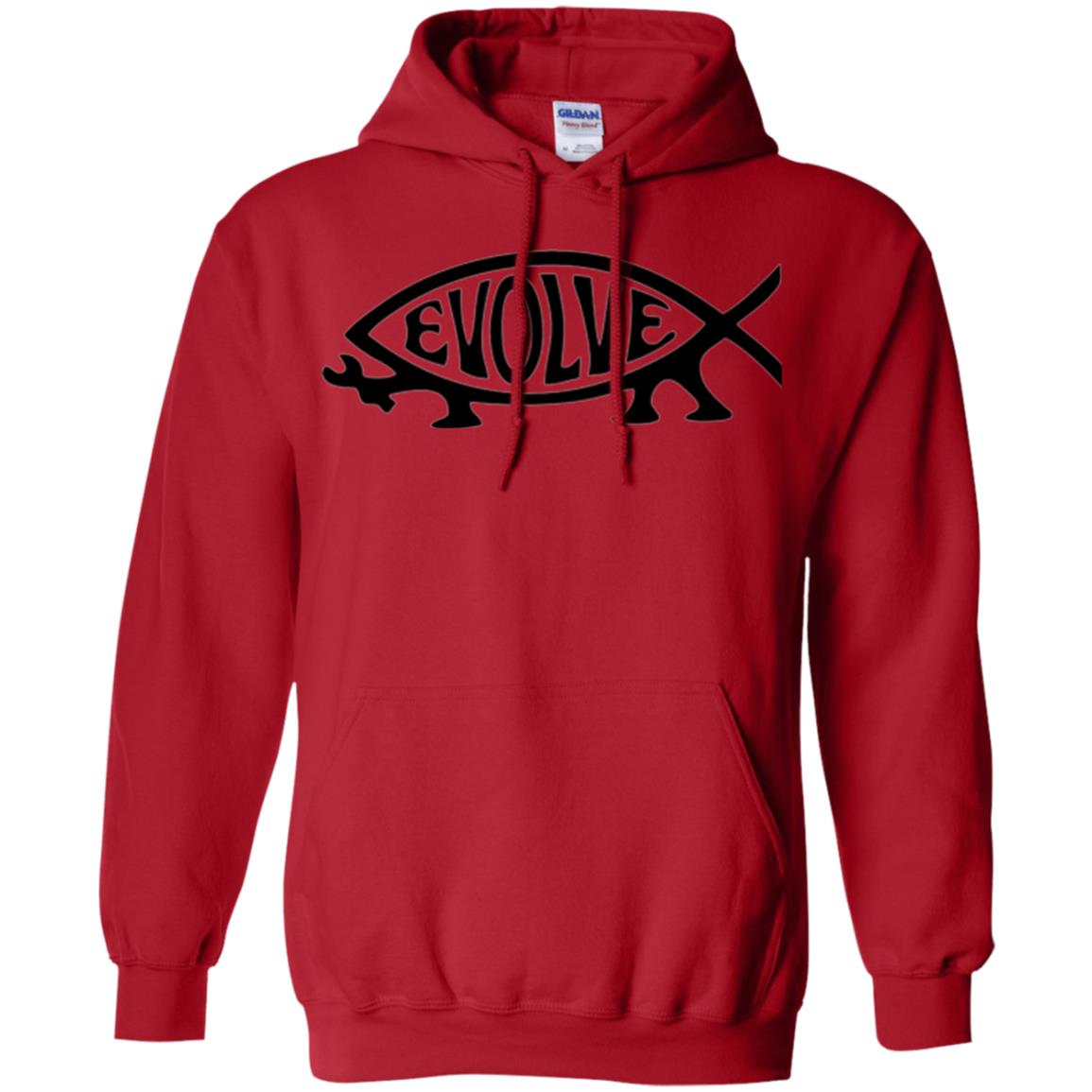Darwin Evolution Evolve T-shirt Red