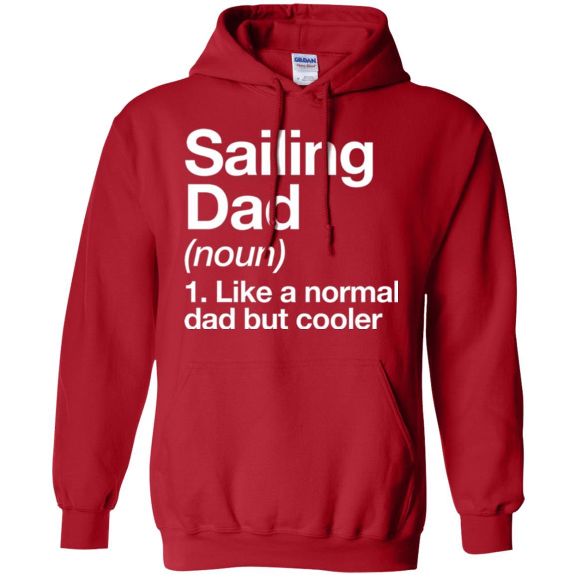 Daddy T-shirt Sailing Dad Definition T-shirt Red