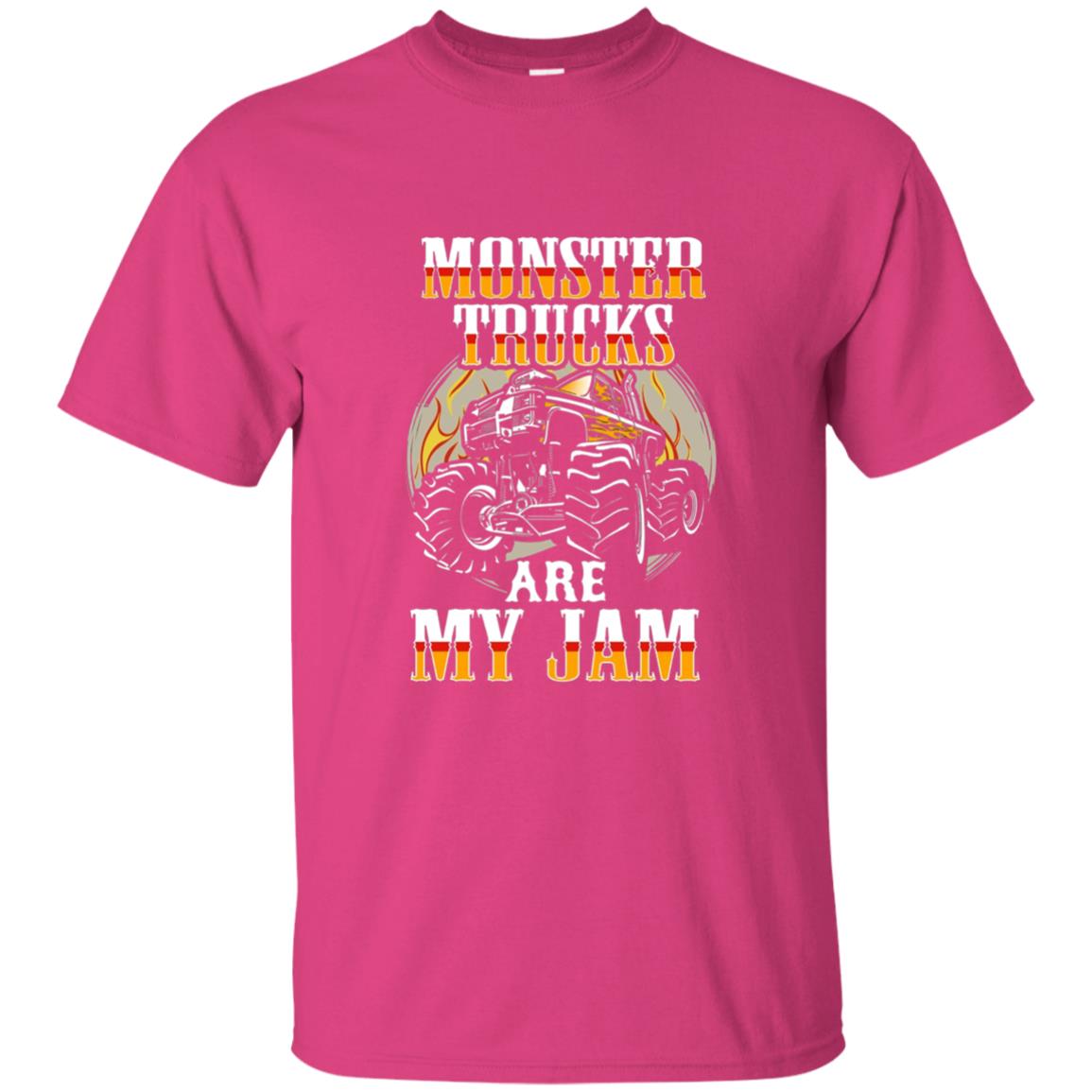Funny Trucker T-shirt Monster Truck Are My Jam Heliconia
