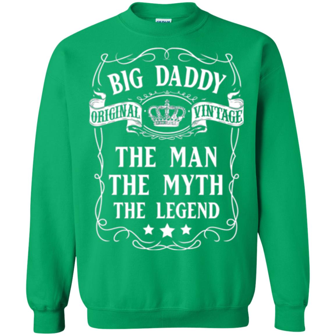 Big Daddy Original Vintage The Man Myth Legend Grandfather T-shirt Irish Green