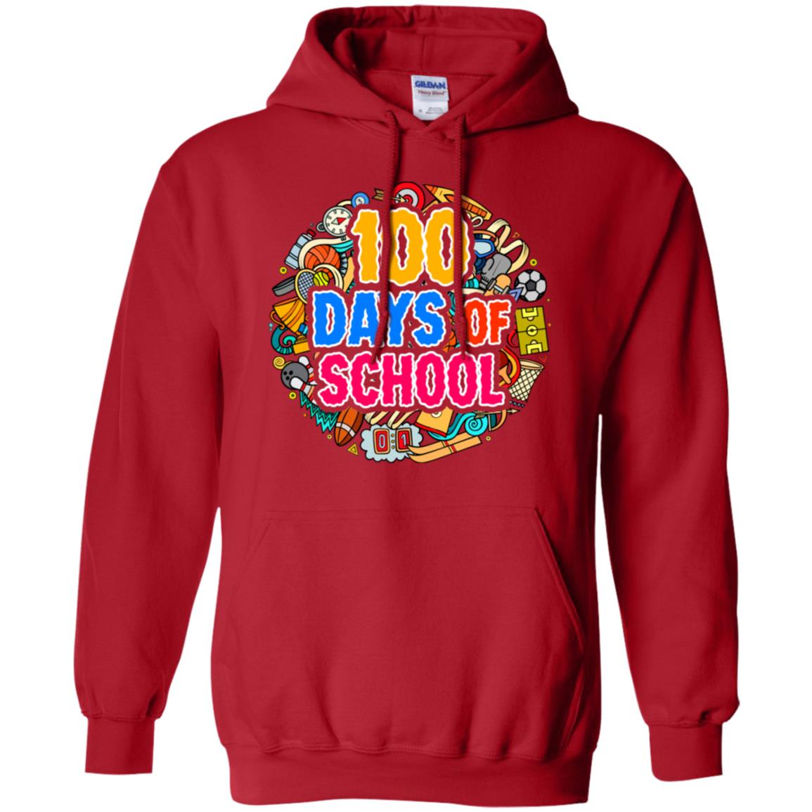 100 Days Of School Last Day Of School Shirt Red