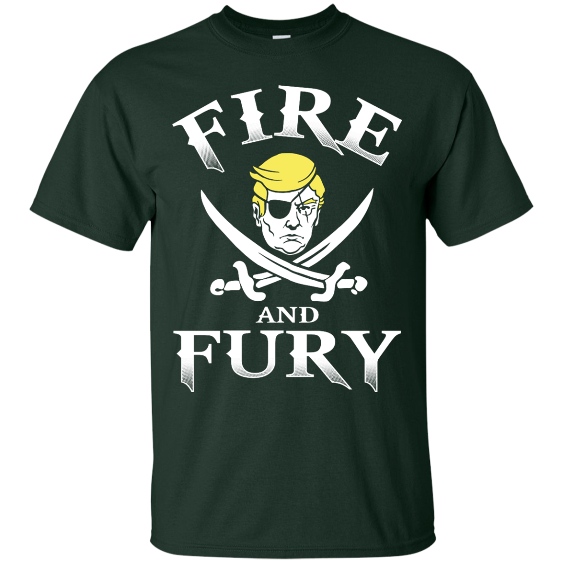 Fire And Fury American T-shirt Forest Green