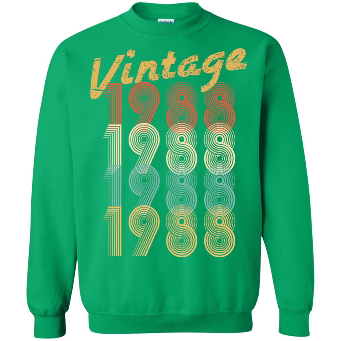 1988 Vintage Funny 30th Birthday Shirt Irish Green