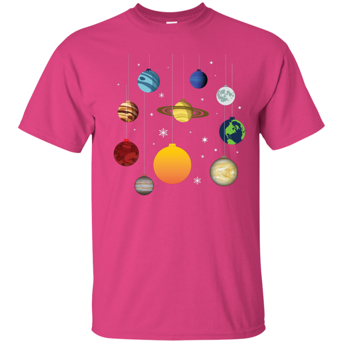 Christmas T-shirt Joy To Universe Christmas Heliconia