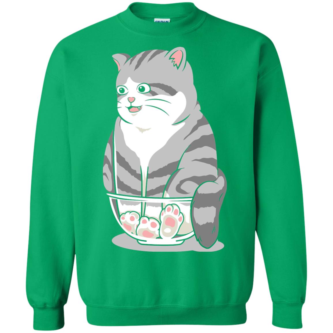 Cat Smile Cat Lover T-shirt Irish Green