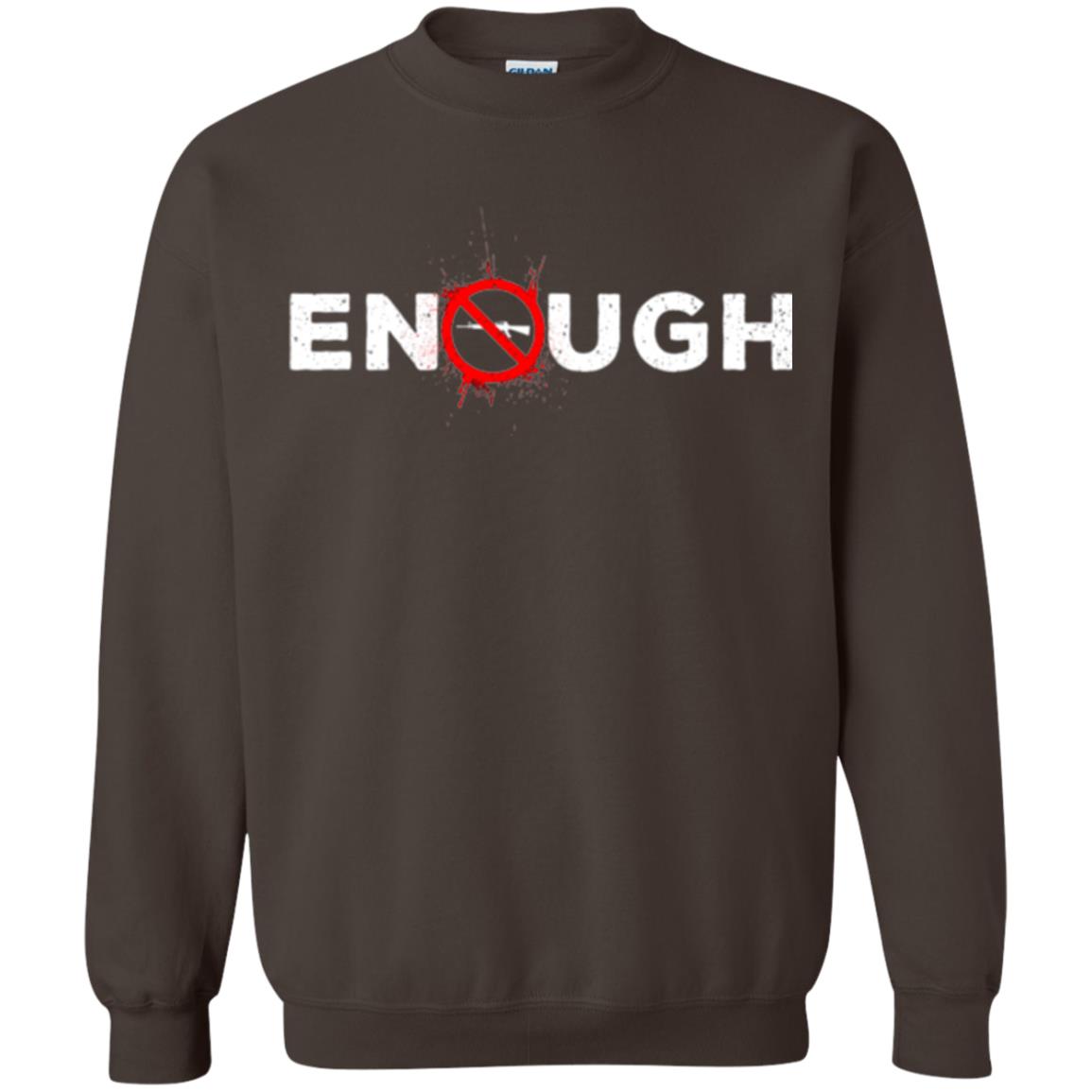 Enough - Gun Control Anti-gun T-shirt Dark Chocolate