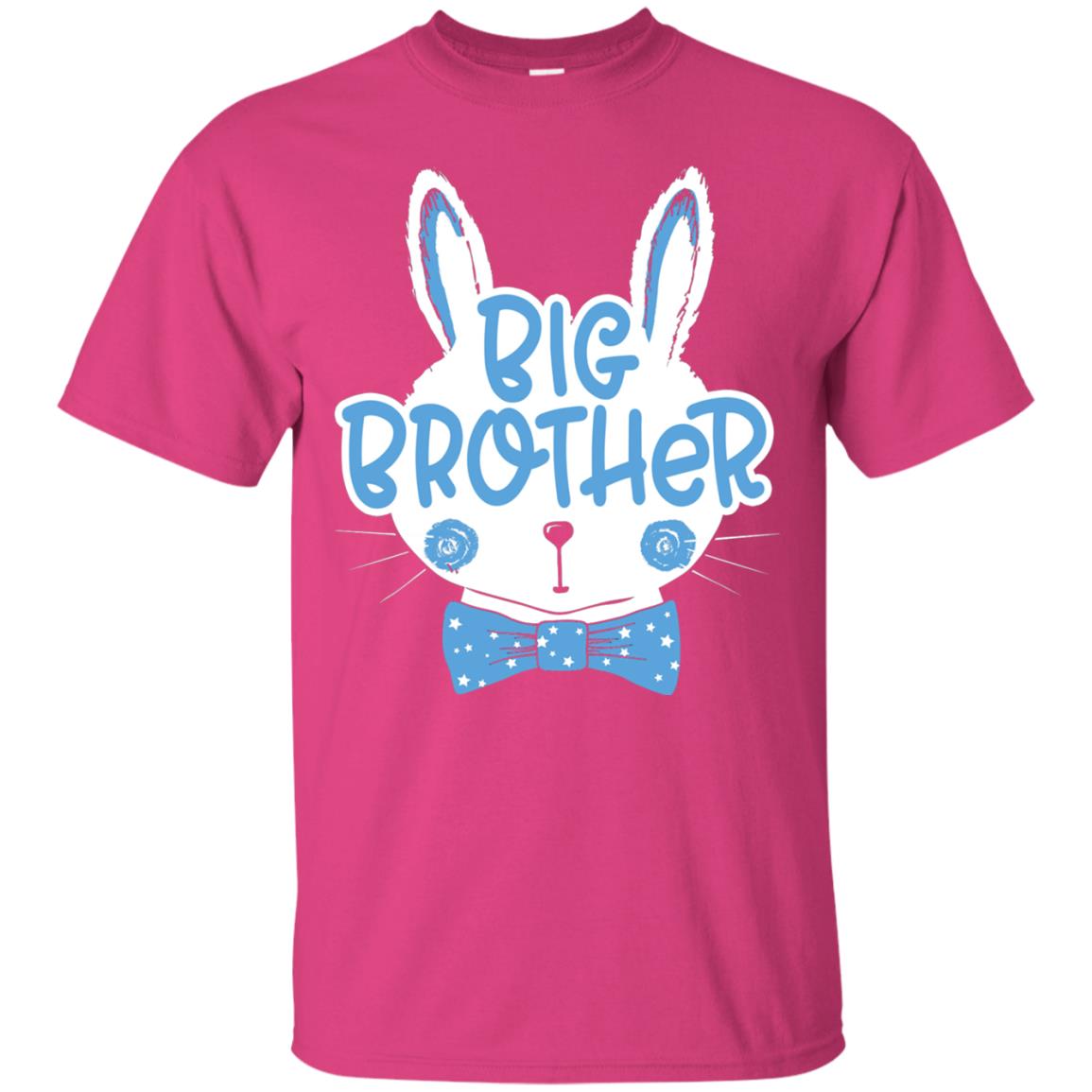 Easter Bunny Big Brother Blue Easter T-shirt Heliconia