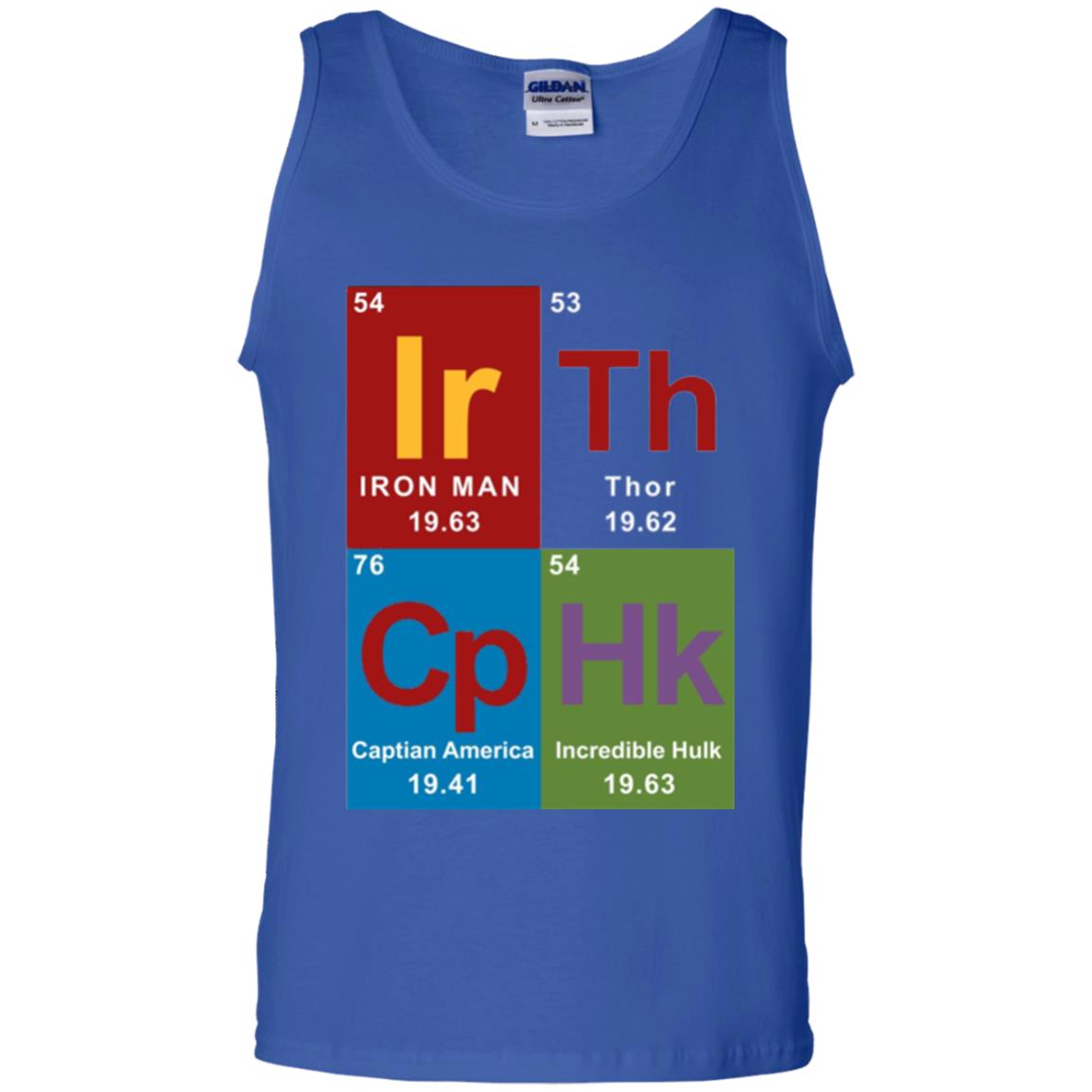 Marvel Avengers Periodic Table Elements T-shirt Royal