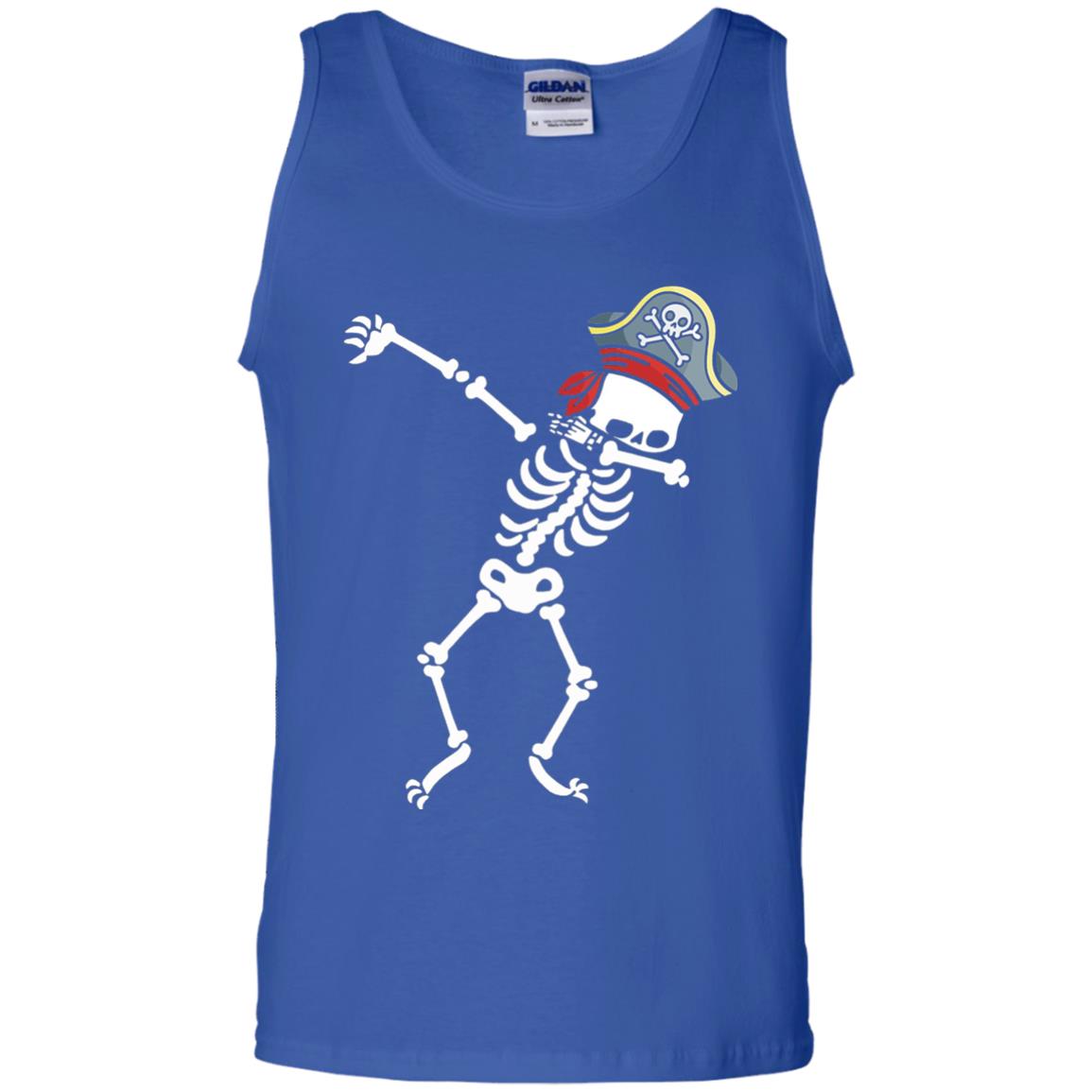 Dabbing Skeleton With Pirates Hat T-shirt Royal