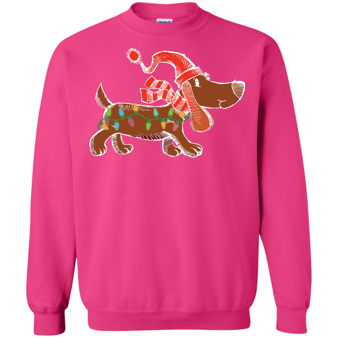 Dog Lover T-Shirt Christmas Lights Labrador Retriever Dog Lover Heliconia